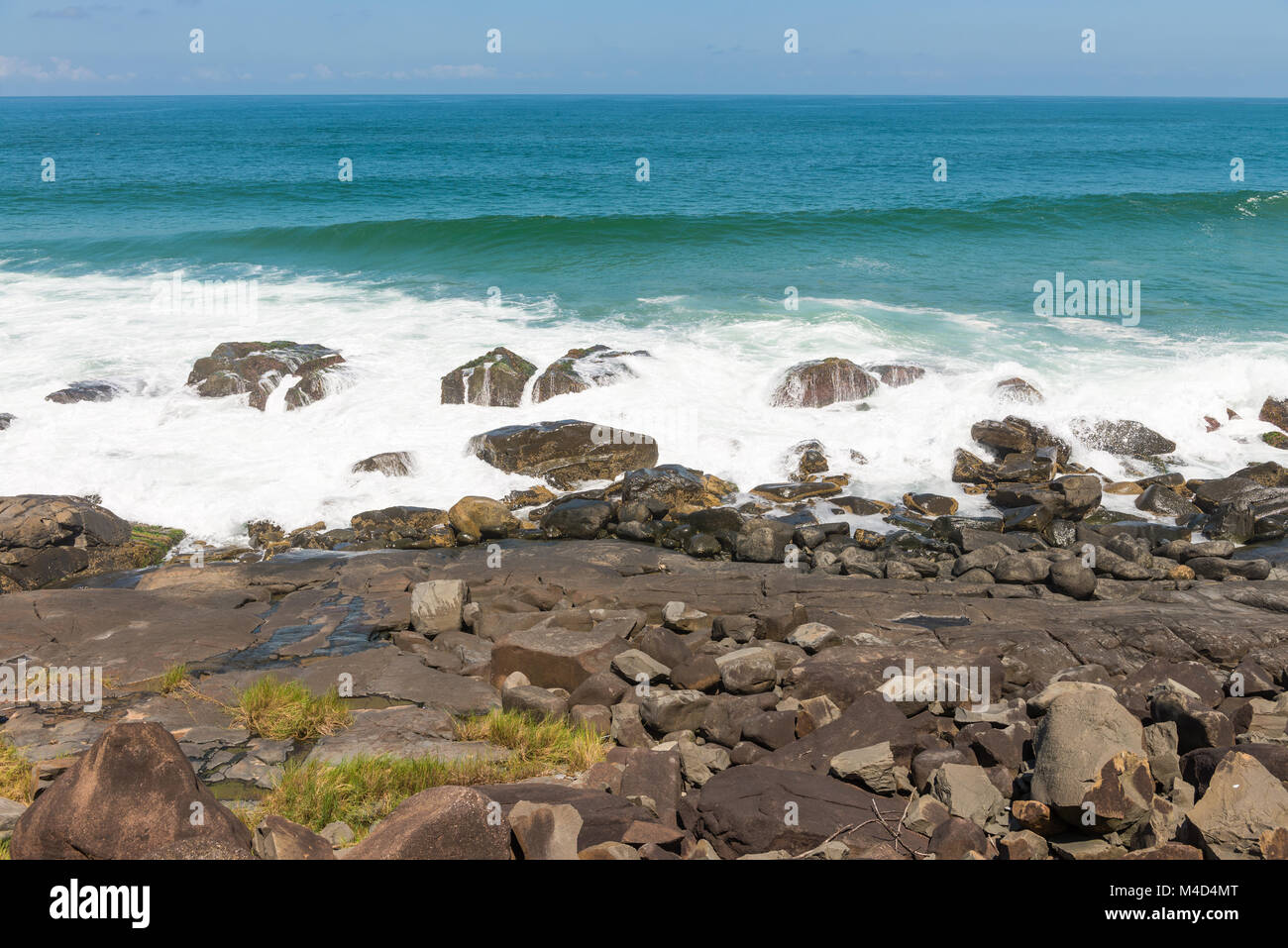 Armacao beach à Florianopolis, Santa Catarina, Brésil. Banque D'Images