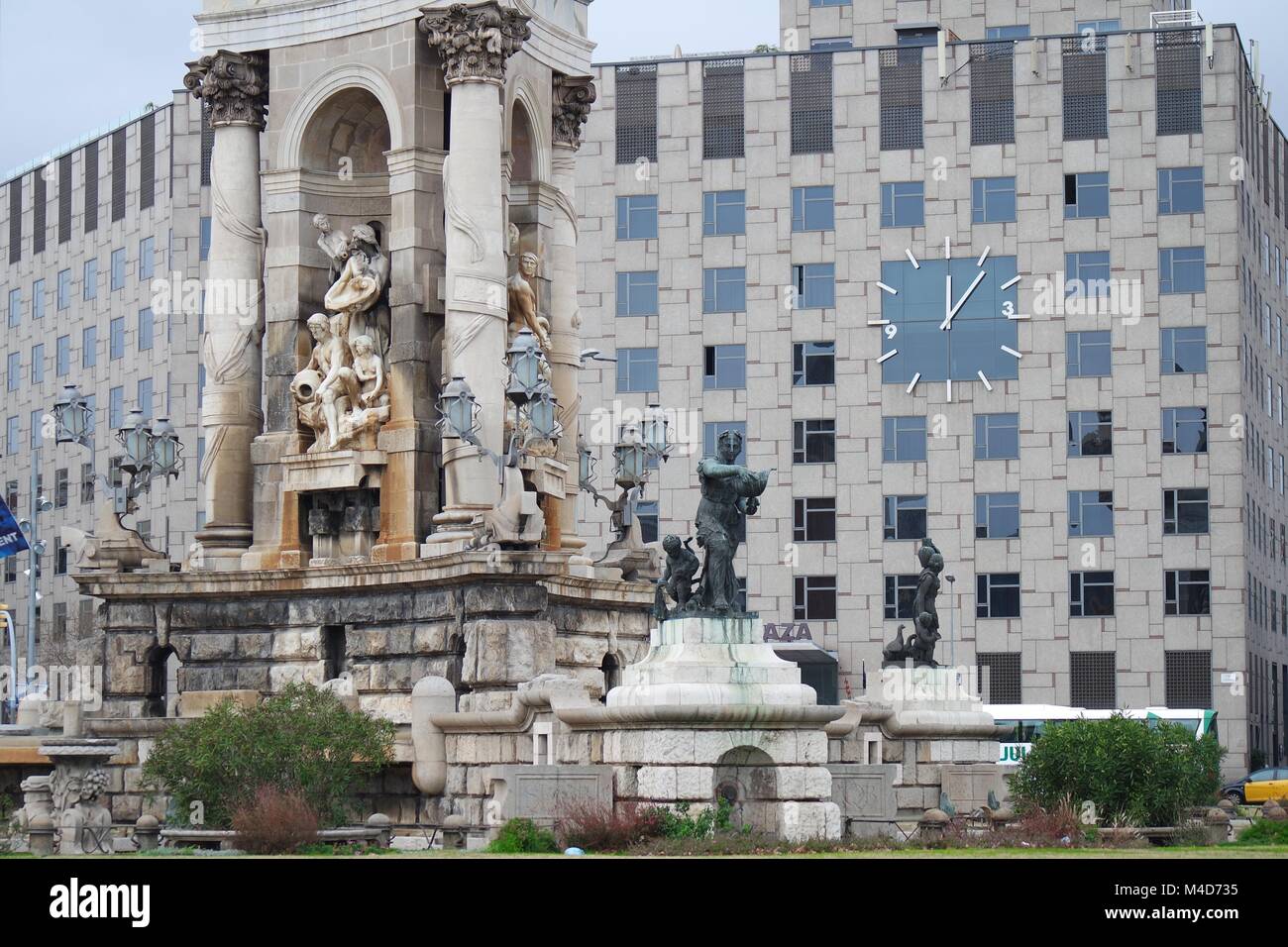 Barcelone, Plaça Espanya Banque D'Images