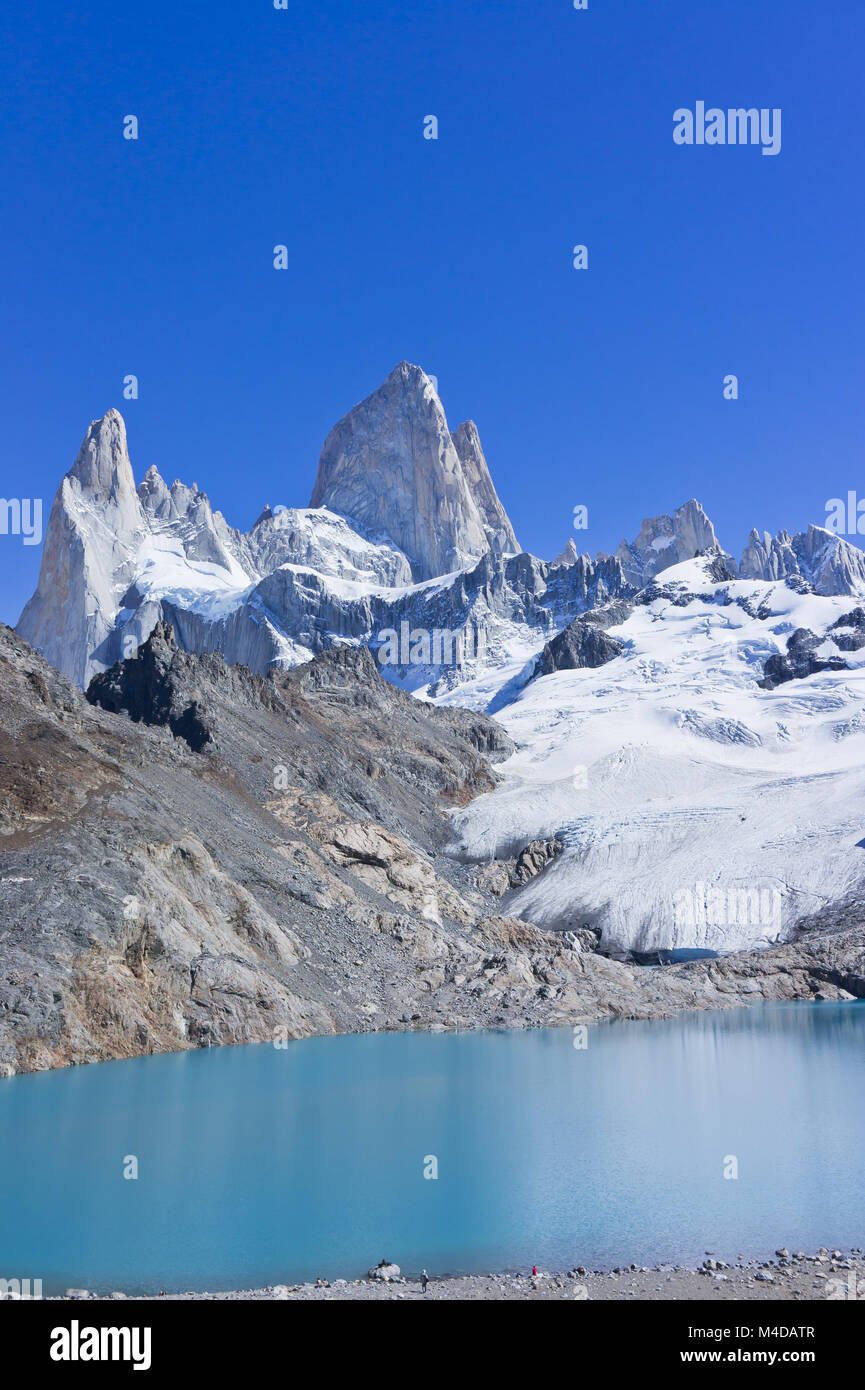 Le mont Fitz Roy, Patagonie, Argentine, Amérique du Sud Banque D'Images