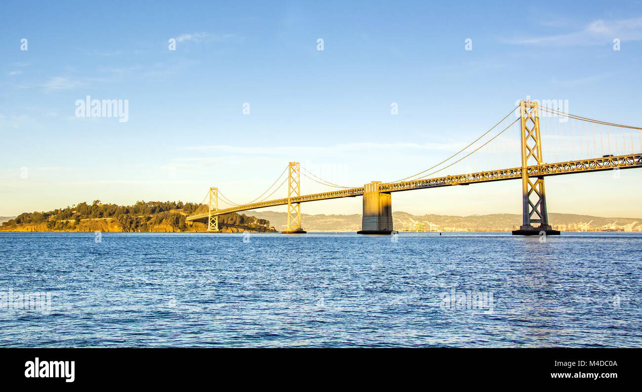 Bay Bridge à San Francisco Banque D'Images