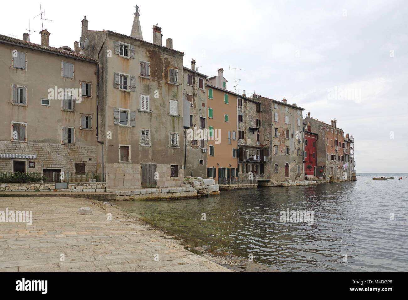 Maisons en bord de mer Banque D'Images