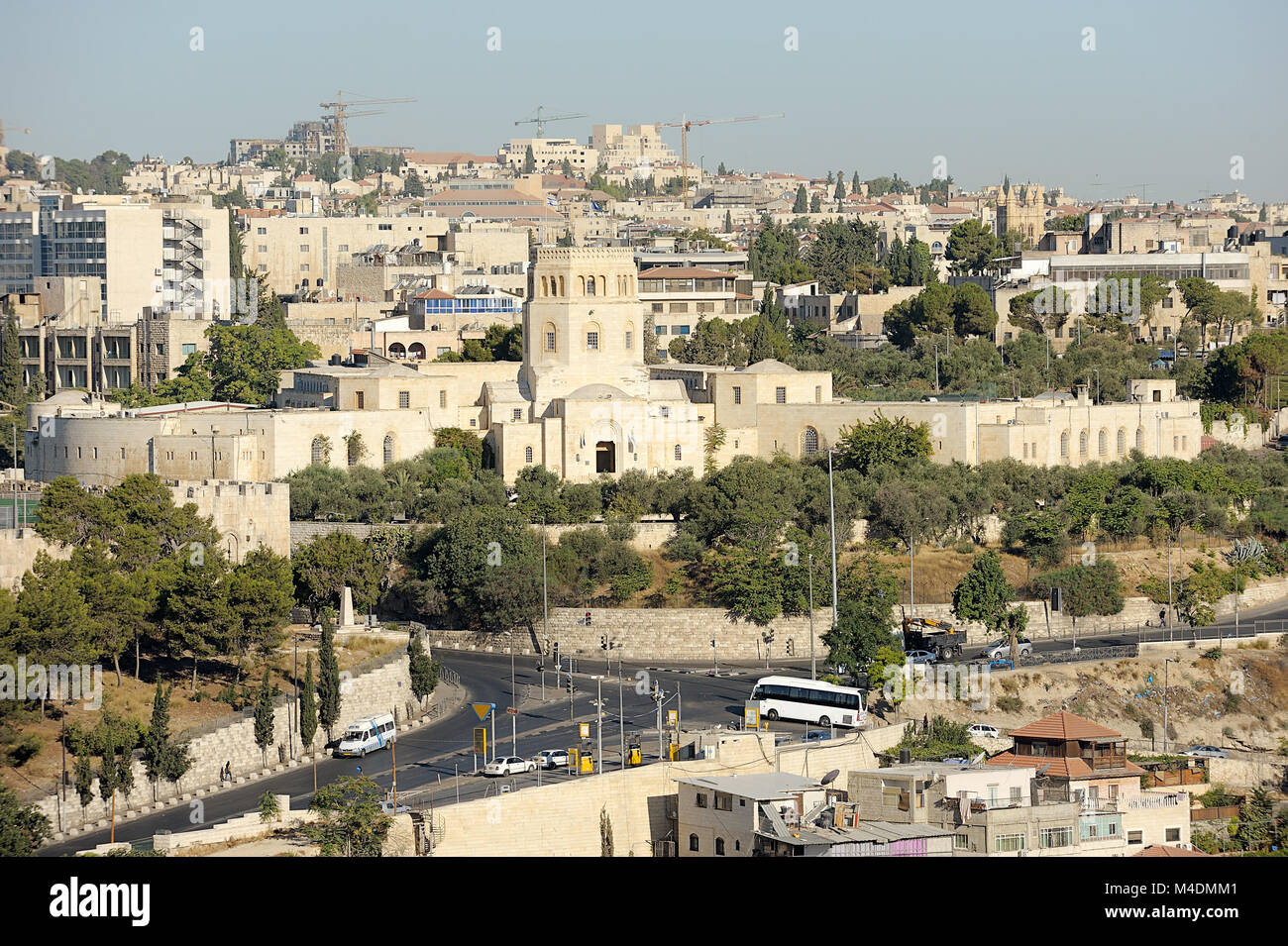 Jérusalem, vue de la vieille ville Banque D'Images