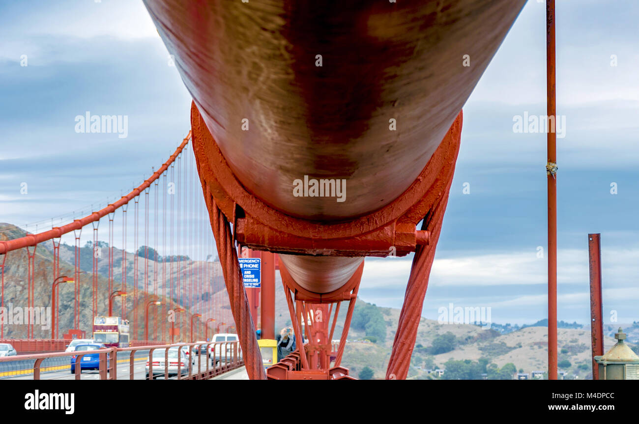 Détail de Golden Gate Bridge Banque D'Images