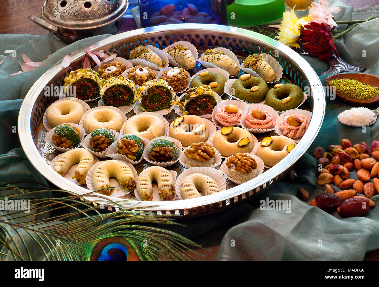 Variété de bonbons arabes du MiddlevEastern Banque D'Images