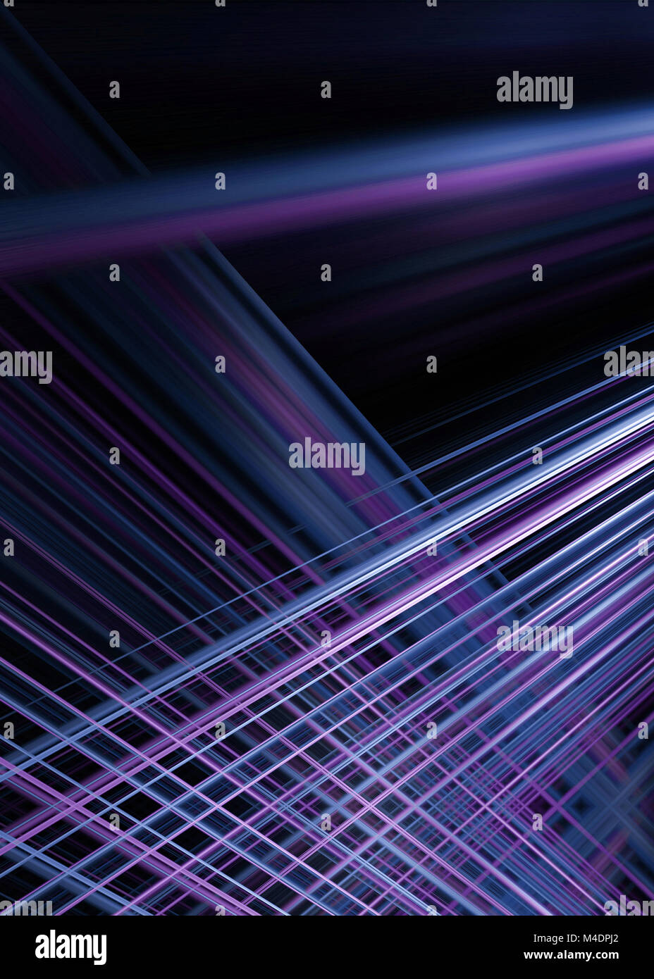 Violet et bleu light trails background Banque D'Images