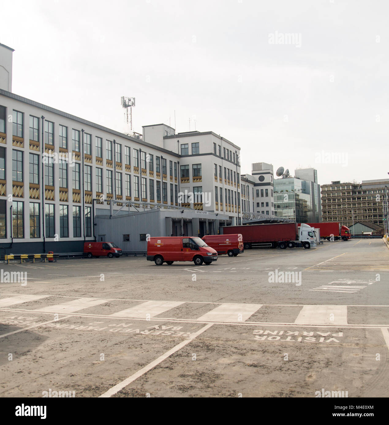 Photographie couleur de Mount Pleasant Bureaux de tri, le site a été exploité comme l'un des plus grands bureaux de tri dans le monde. Londres. UK Banque D'Images