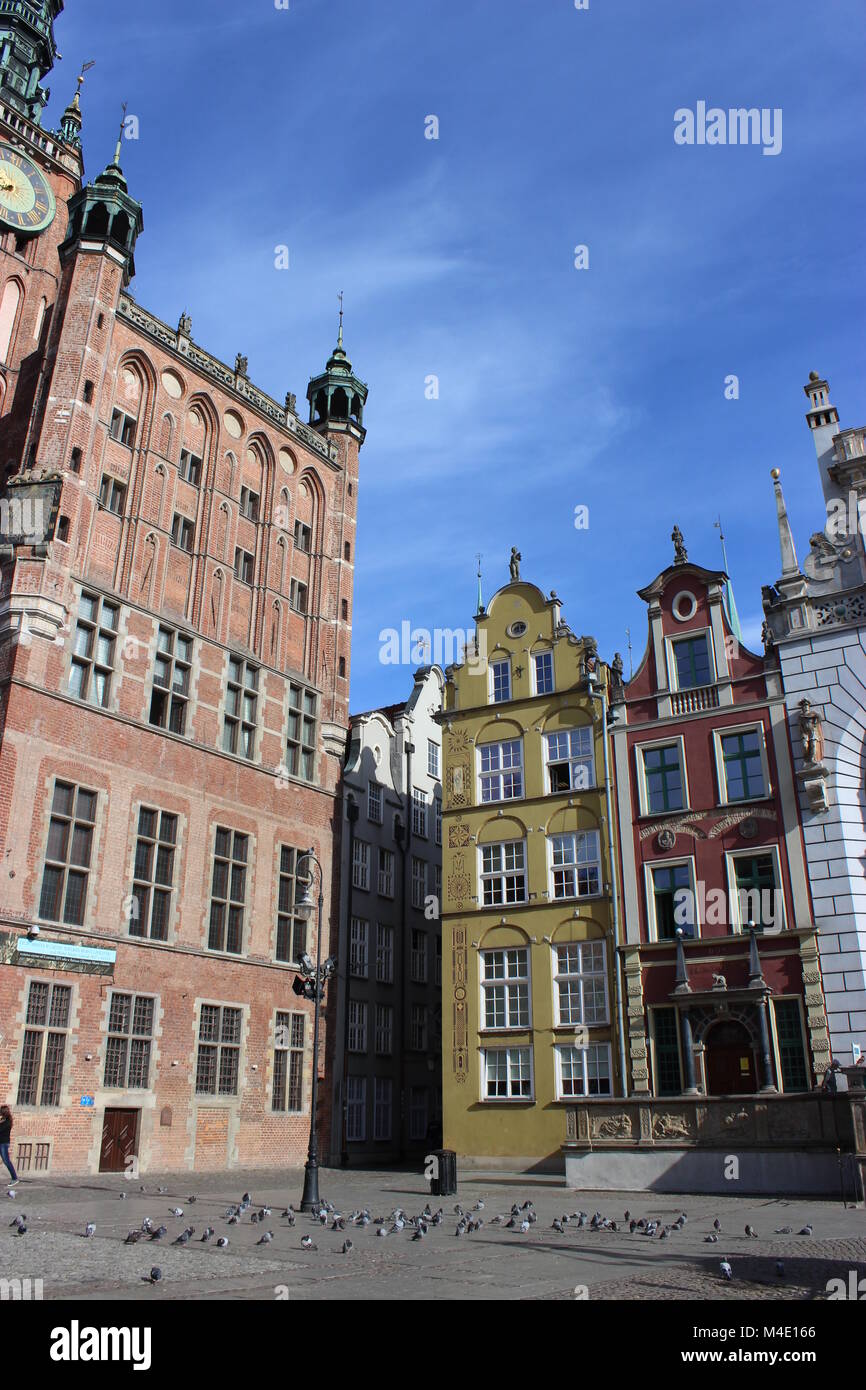 Marché longtemps à Gdansk Banque D'Images