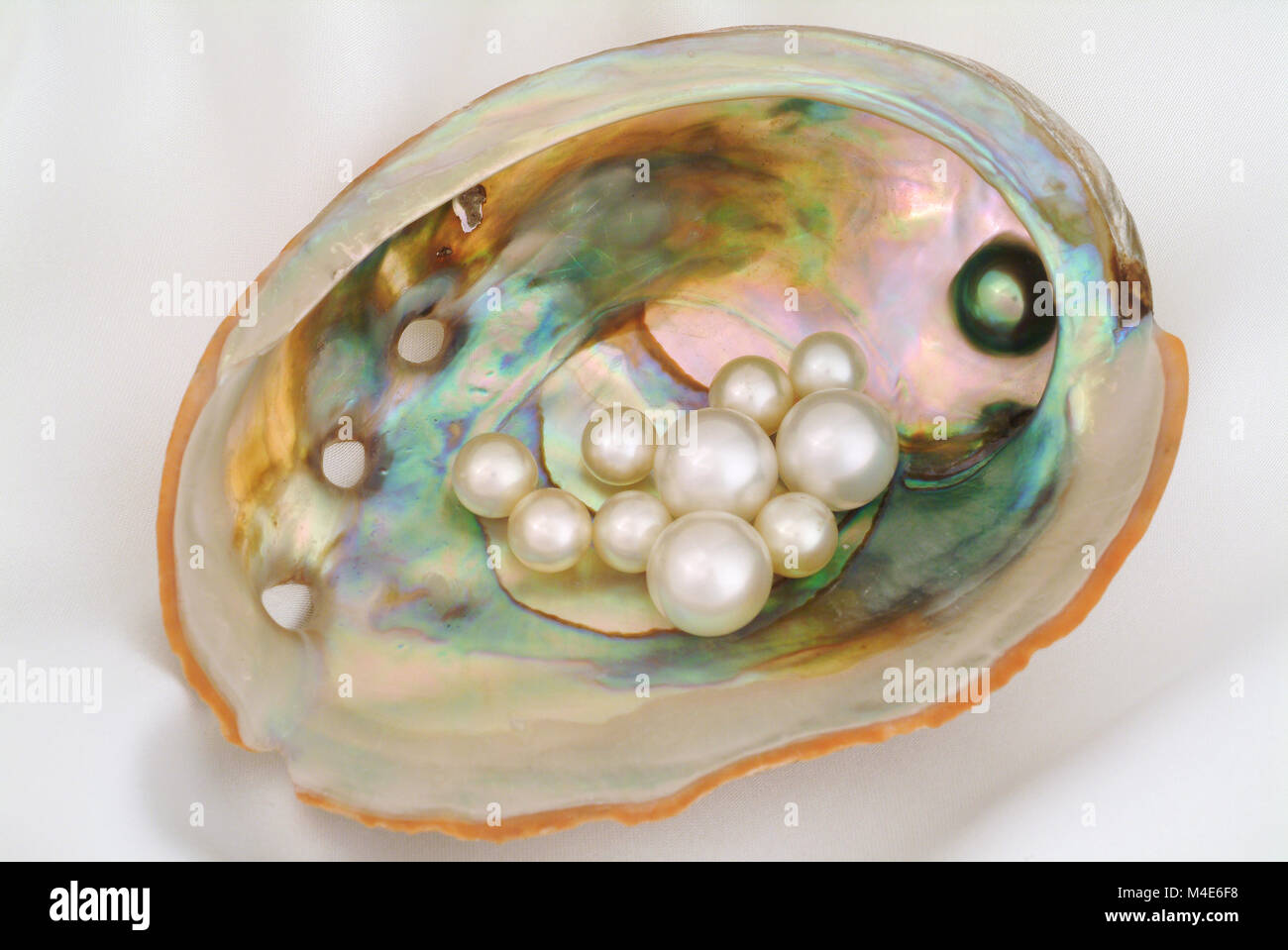 Bijoux de perles de pinctada des mers du Sud Banque D'Images