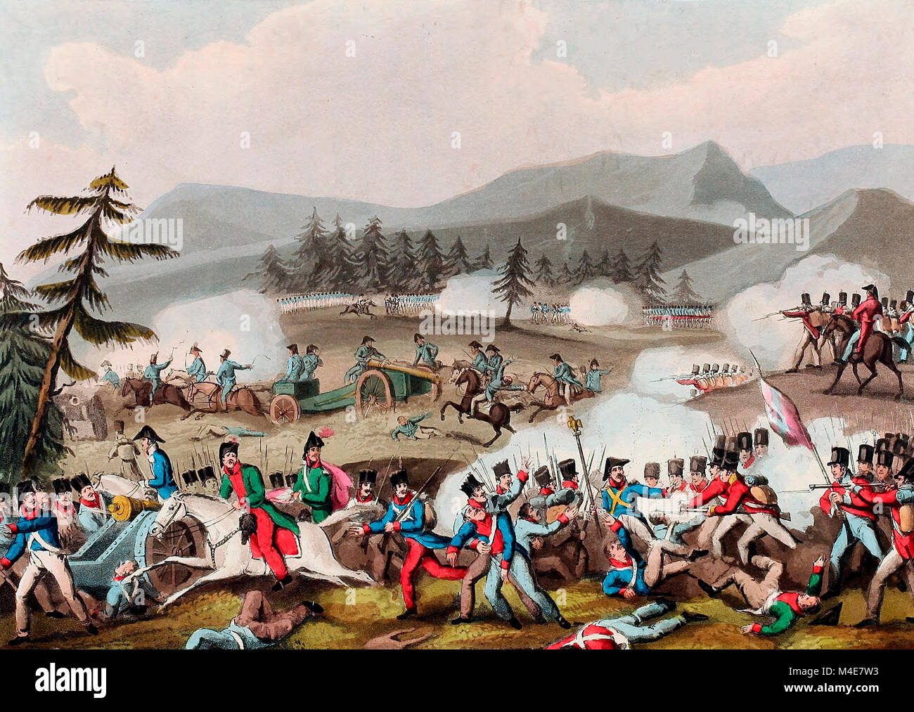 Bataille de Barrosa - partie d'une manœuvre infructueuse pour briser le siège de Cadix en Espagne pendant la guerre d'Espagne le 5 mars 1811 Banque D'Images