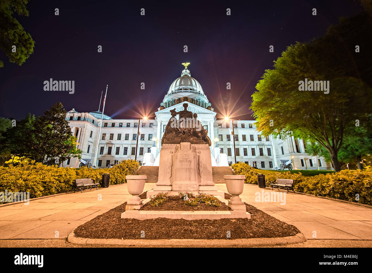 État du Mississippi State Capitol building dans le centre-ville de Jackson Banque D'Images