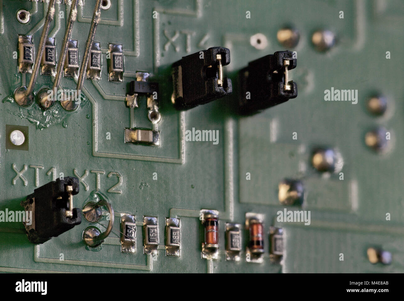 Composants électroniques circuit board Banque D'Images