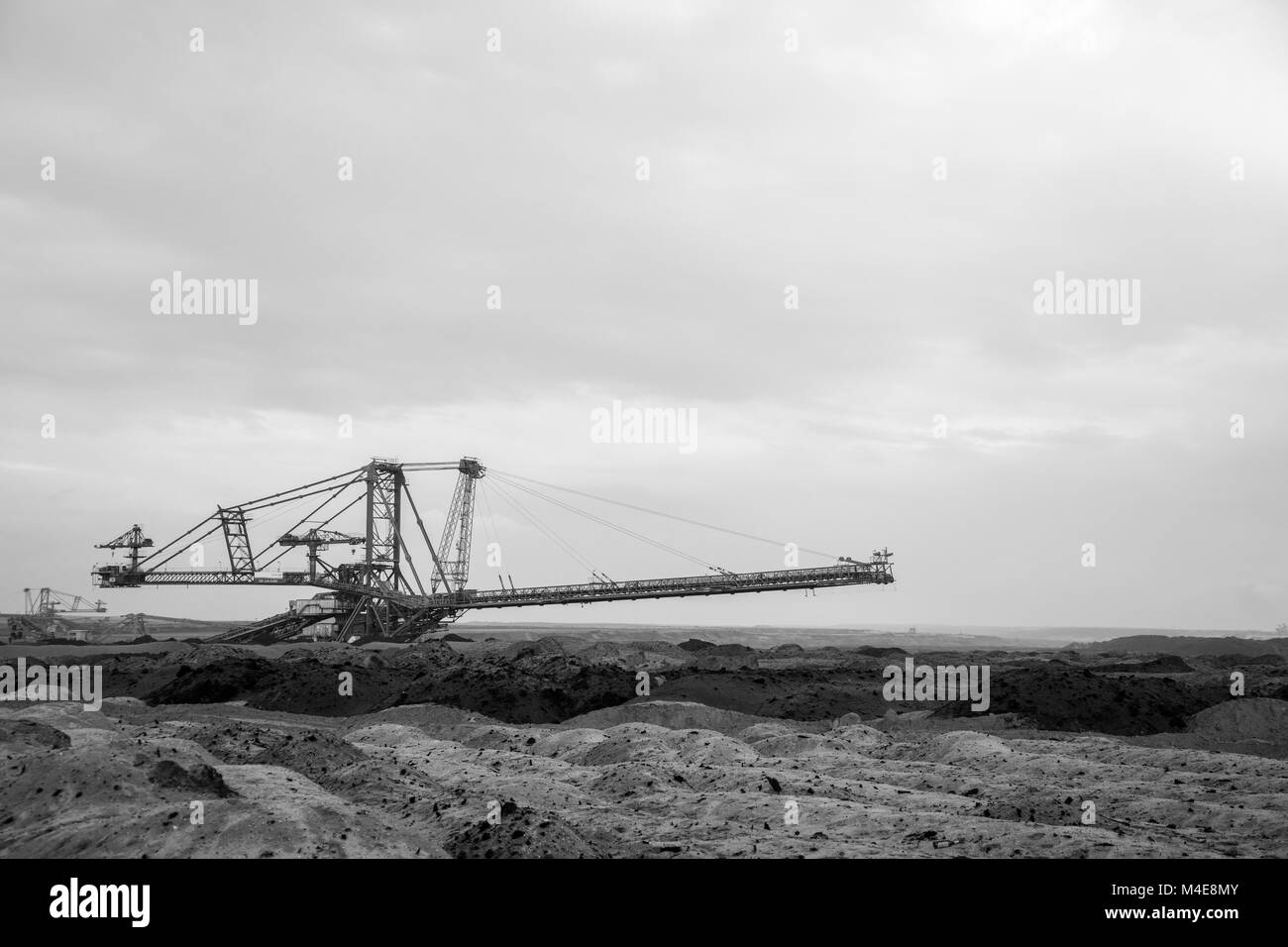 L'extraction de lignite en Allemagne de l'Est Banque D'Images