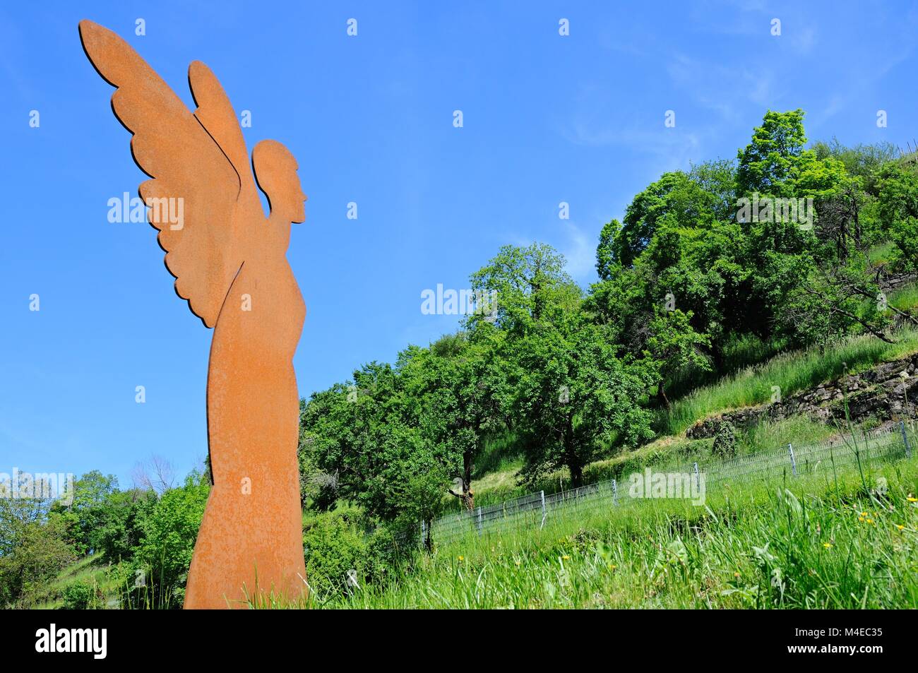Salutations de l'Ange au Engelsfelsen Bad Wildbad Forêt Noire Allemagne Banque D'Images