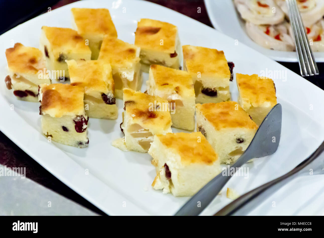 La cuisine du restaurant russe avec cuillère Banque D'Images
