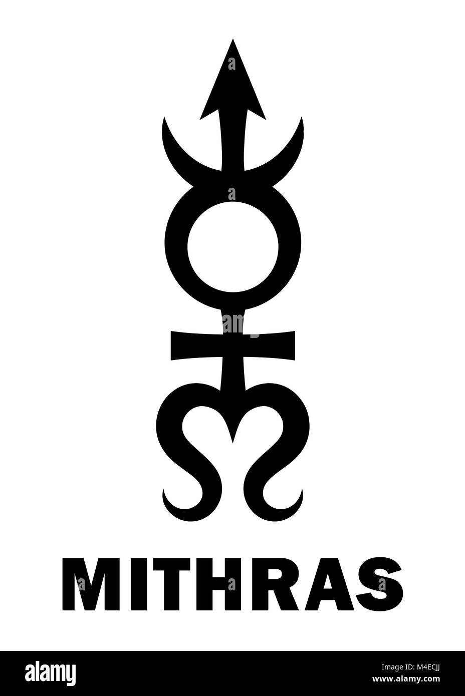 L'ASTROLOGIE : planétoïde Mithra Banque D'Images