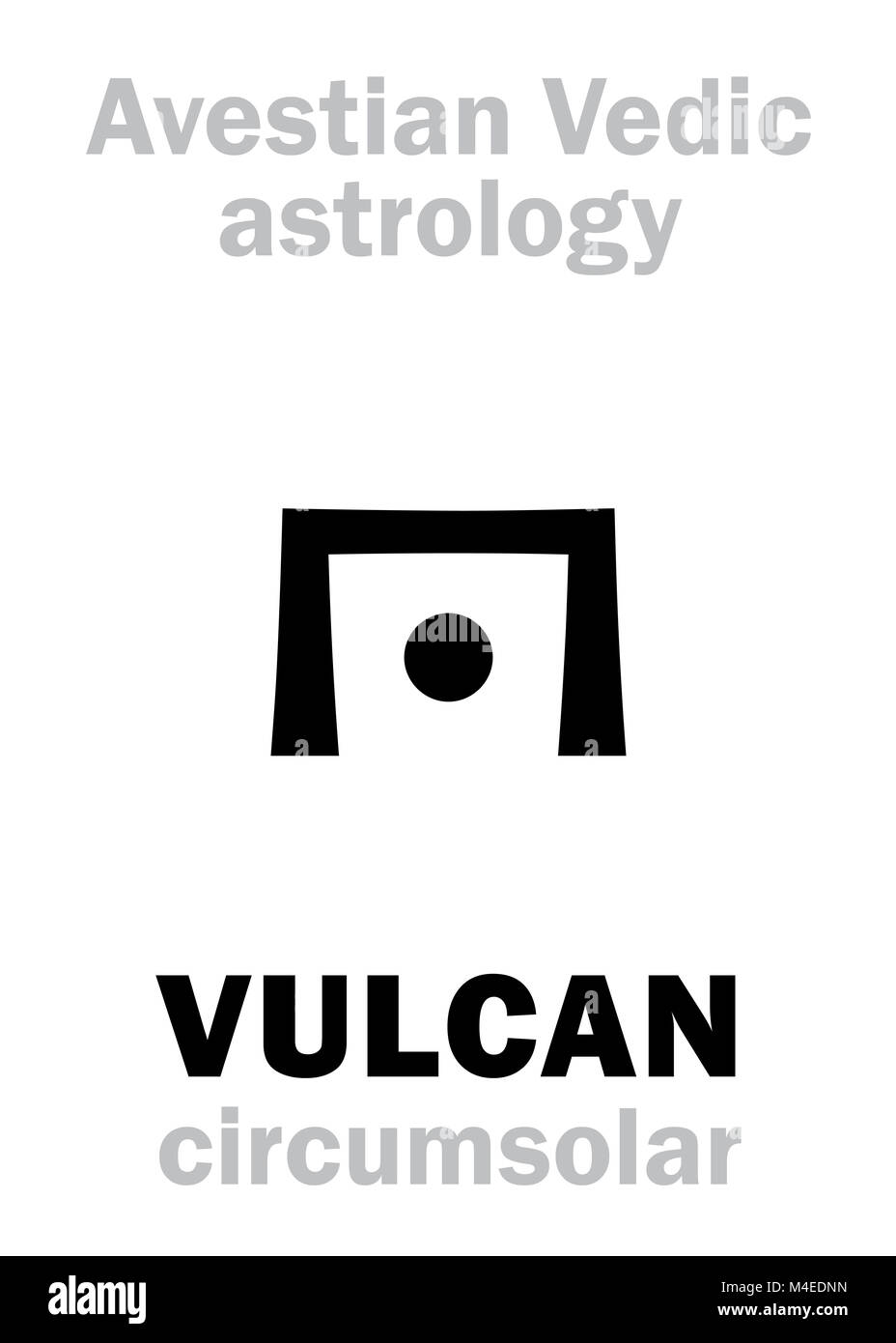 Astral astrologie : planet VULCAN Banque D'Images
