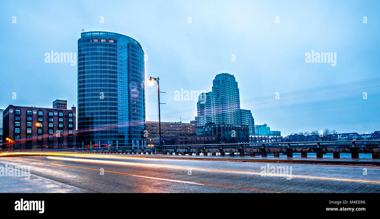 Grand Rapids michigan city skyline et scènes de rue Banque D'Images