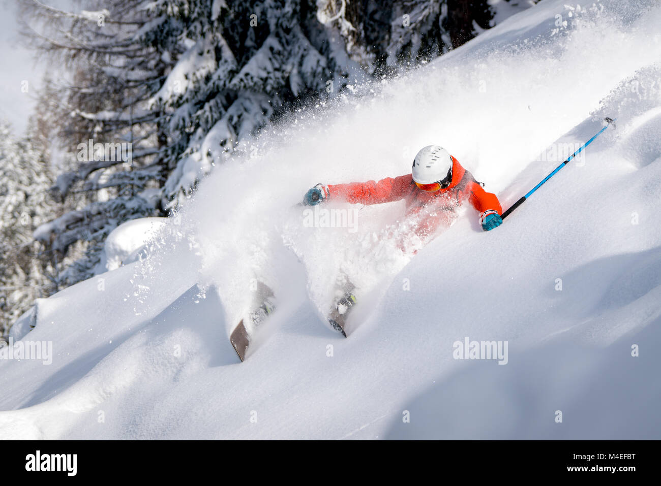 Freeride ski skieur masculin,Salzbourg Autriche,,Zauchensee Banque D'Images