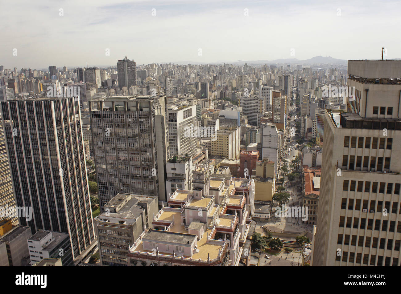 Sao Paulo, Brésil, vue sur la ville avec des gratte-ciel Banque D'Images