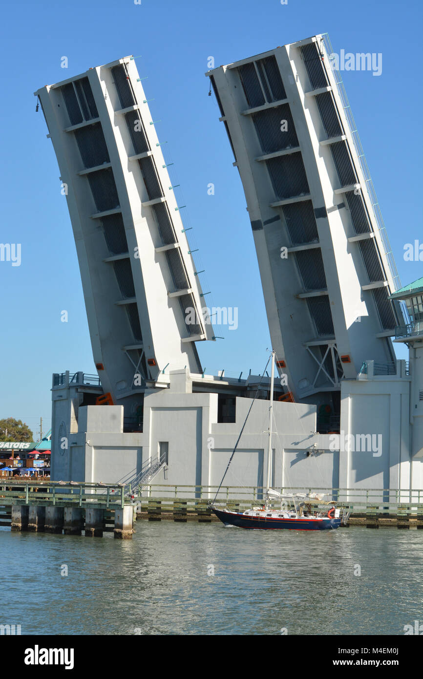 Johns Pass Pont (Biscule type) Banque D'Images