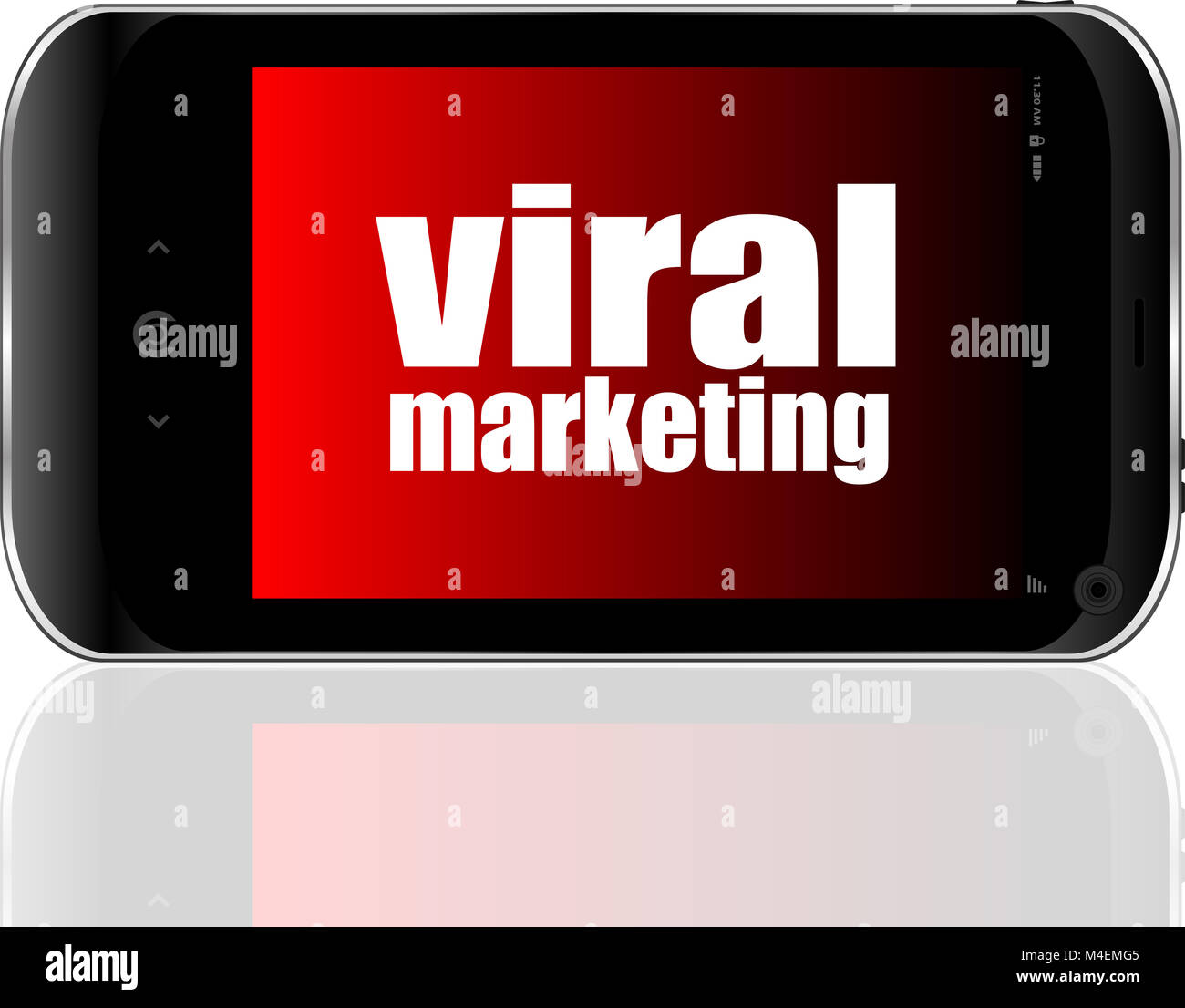 Marketing viral. Téléphone intelligent. Concept d'entreprise. Banque D'Images