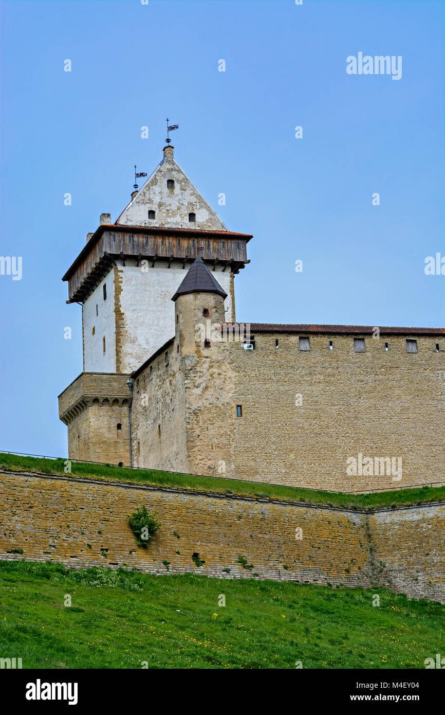 Le château de Narva. Banque D'Images