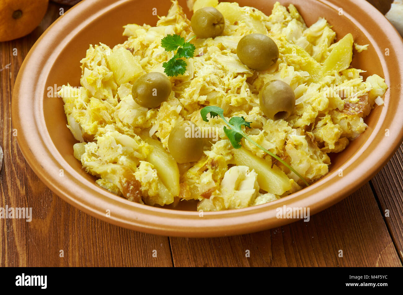 Une cuisine portugaise Bacalhau Bras , des plats traditionnels