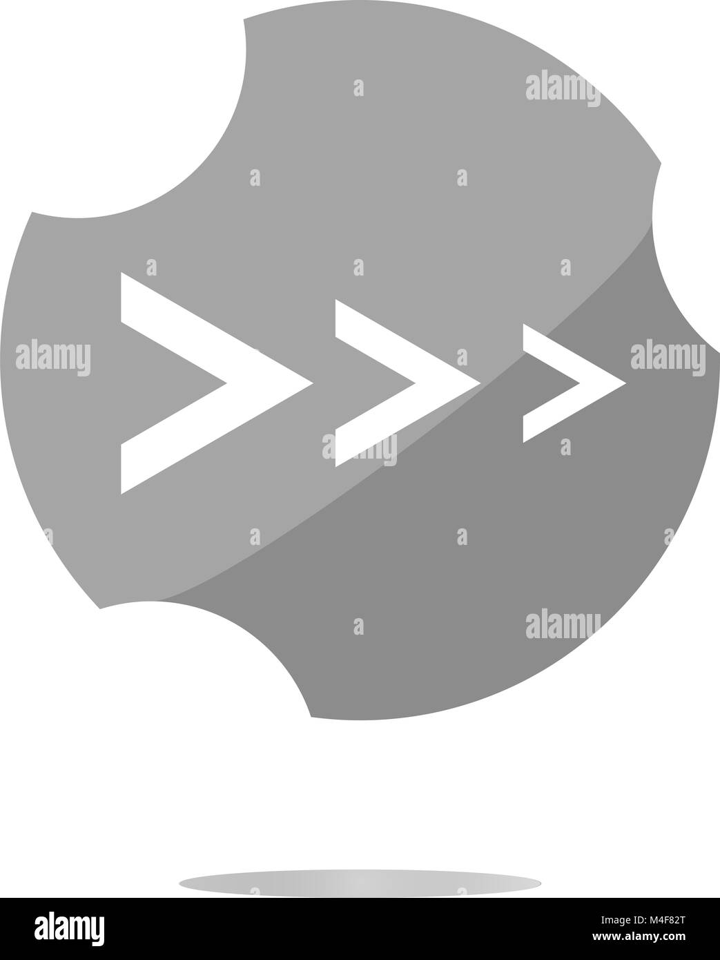 Icône Apps. abstract signe sur le bouton web isolated on white Banque D'Images