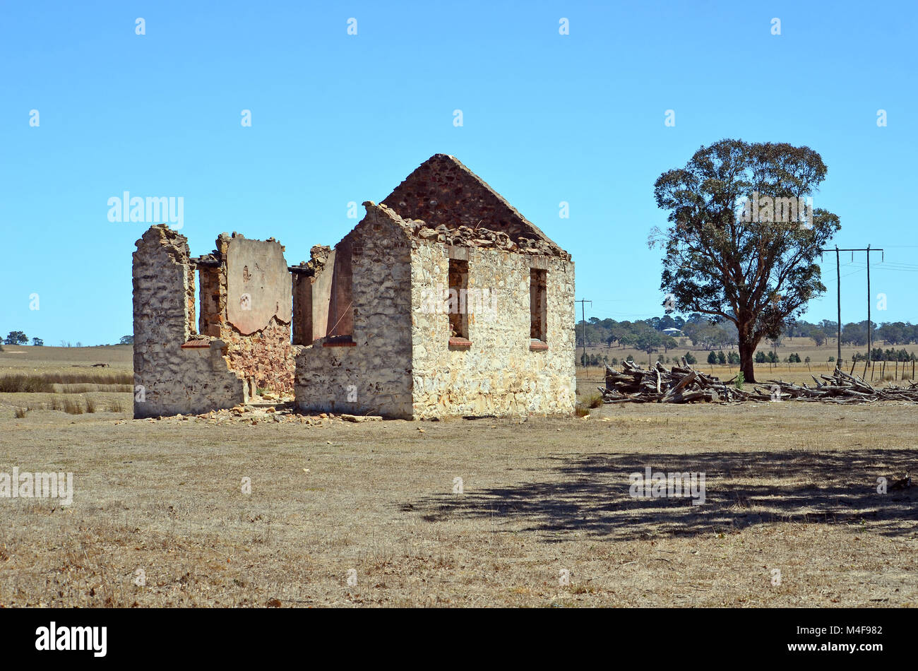 Abandonné historique St Marys Church ruin, Yarra, près de Goulburn, NSW, Australie Banque D'Images