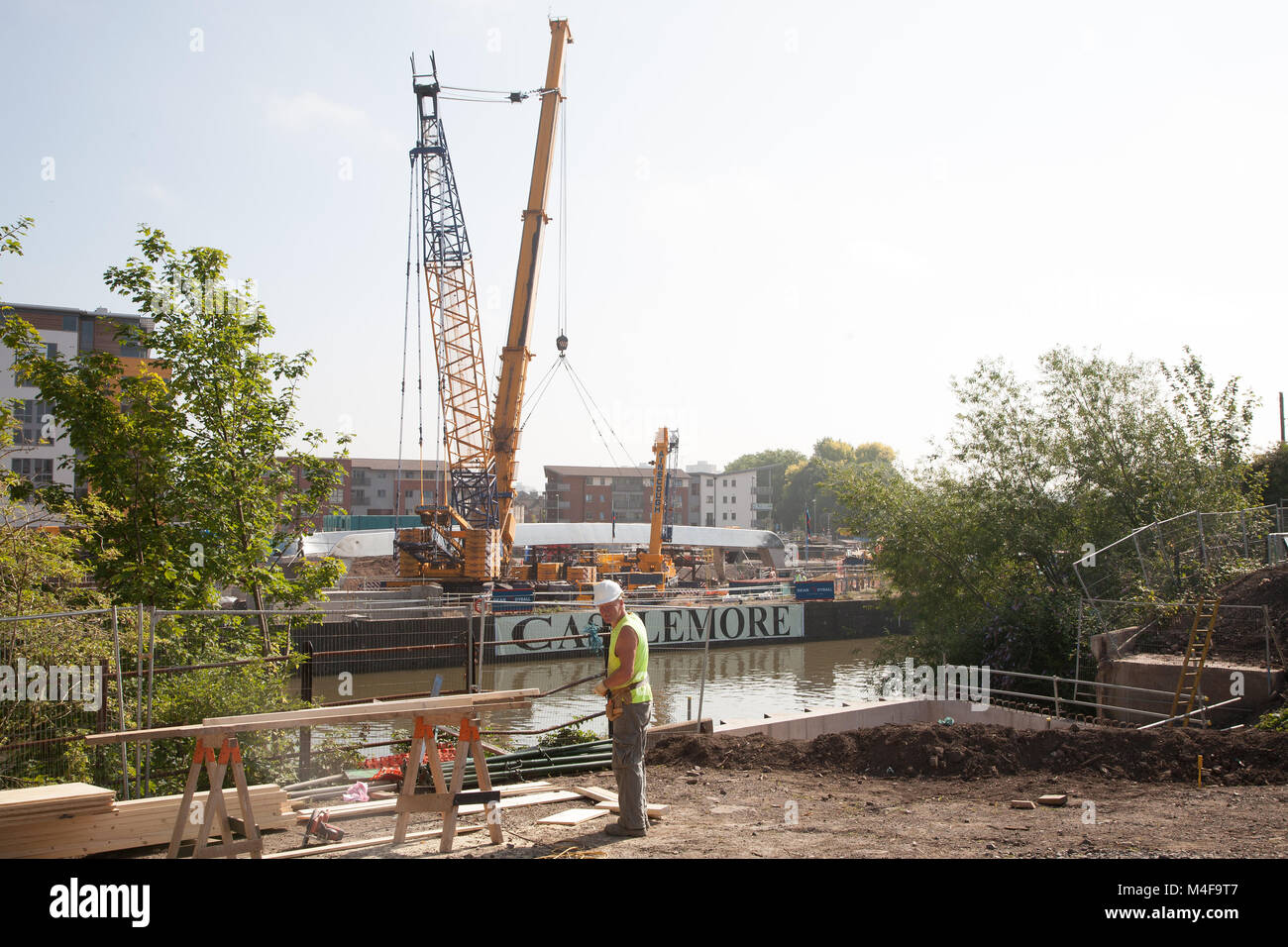 Juillet 2008 - construction de Bristol Banque D'Images
