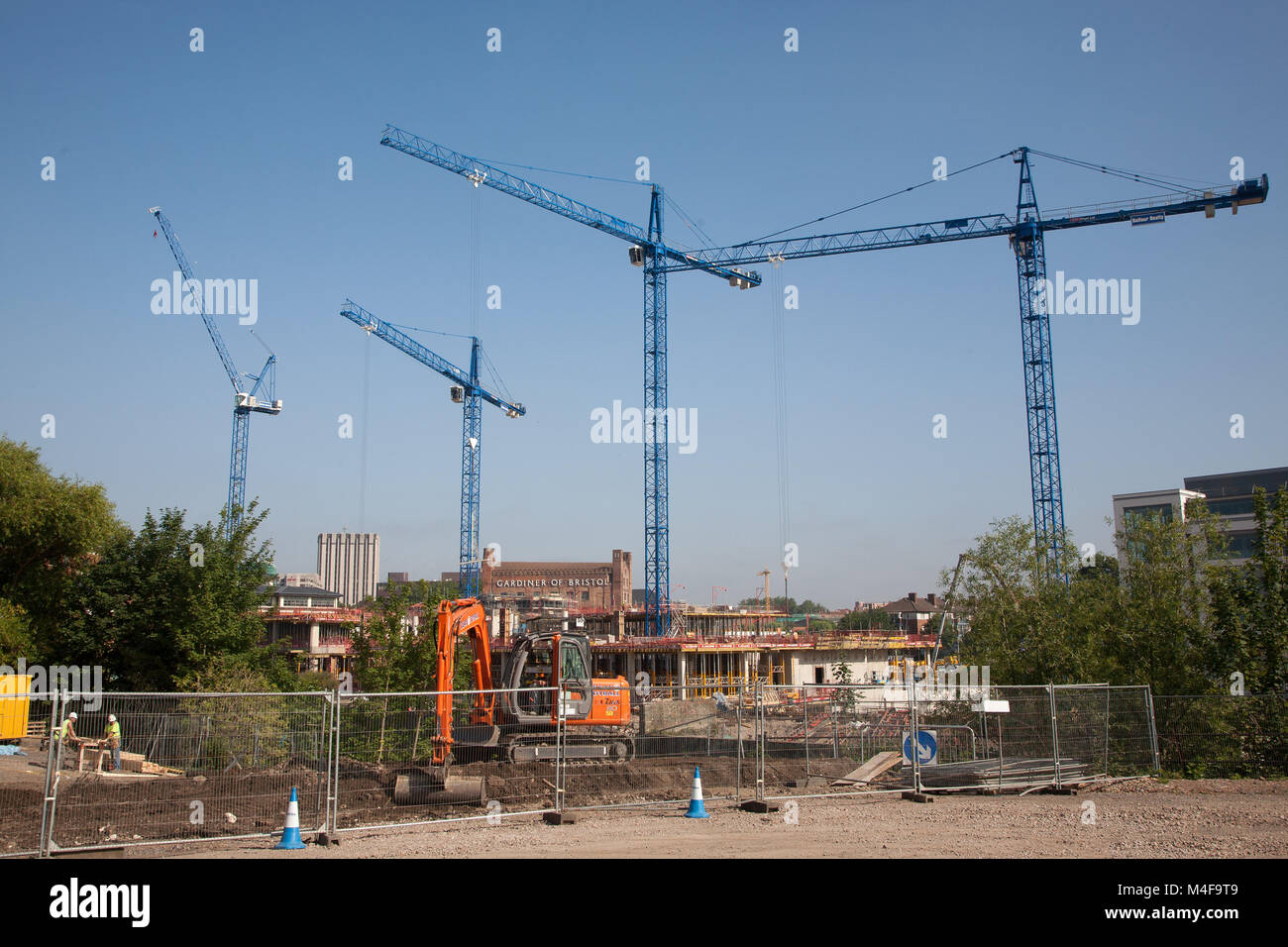 Juillet 2008 - construction de Bristol Banque D'Images