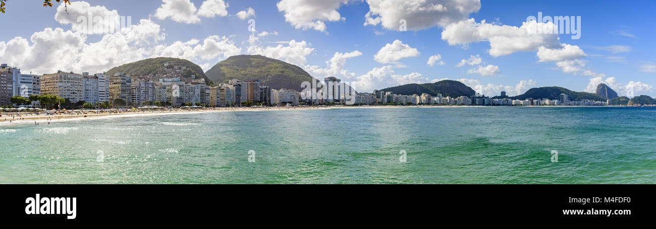 La plage de Copacabana Banque D'Images
