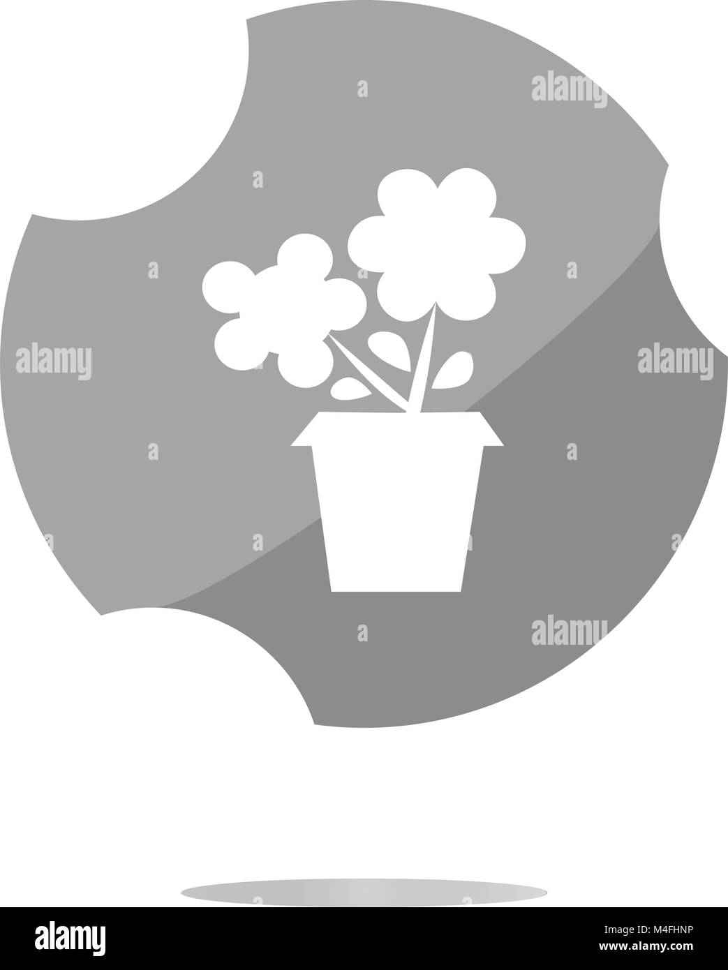 Web fleurs boutons pour site web ou app isolated on white Banque D'Images