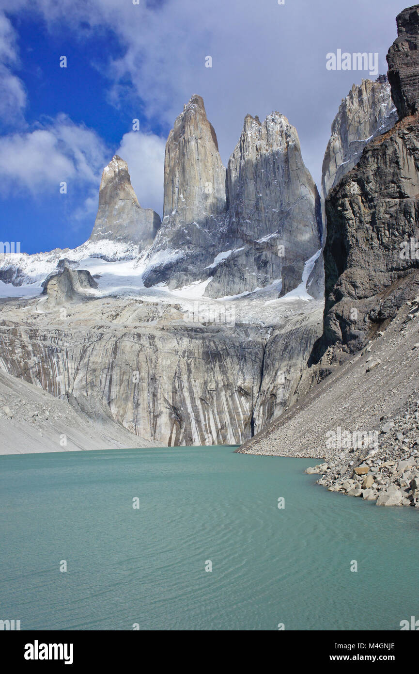 Torres del Paine, Patagonie, Chili, Amérique du Sud Banque D'Images