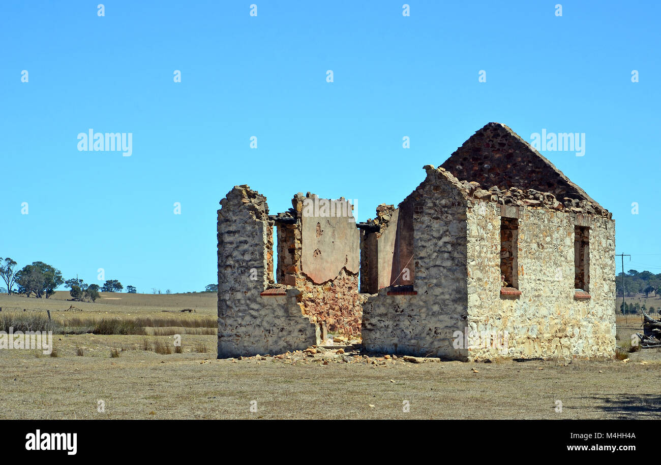 Abandonné historique St Marys Church ruin, Yarra, près de Goulburn, NSW, Australie Banque D'Images