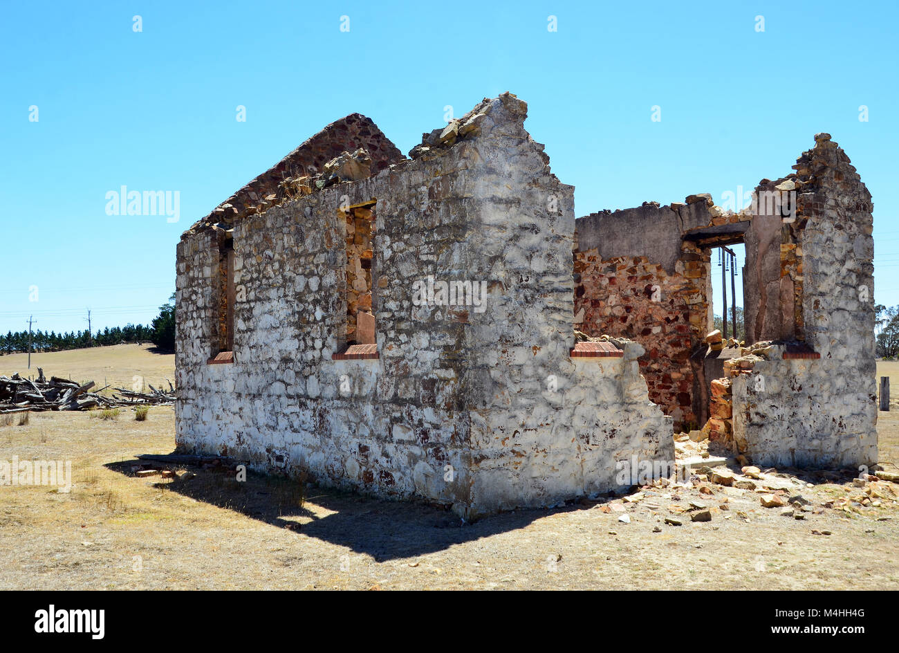 Abandonné historique St Marys Church ruin, Yarra, près de Goulburn, NSW, Australie Banque D'Images