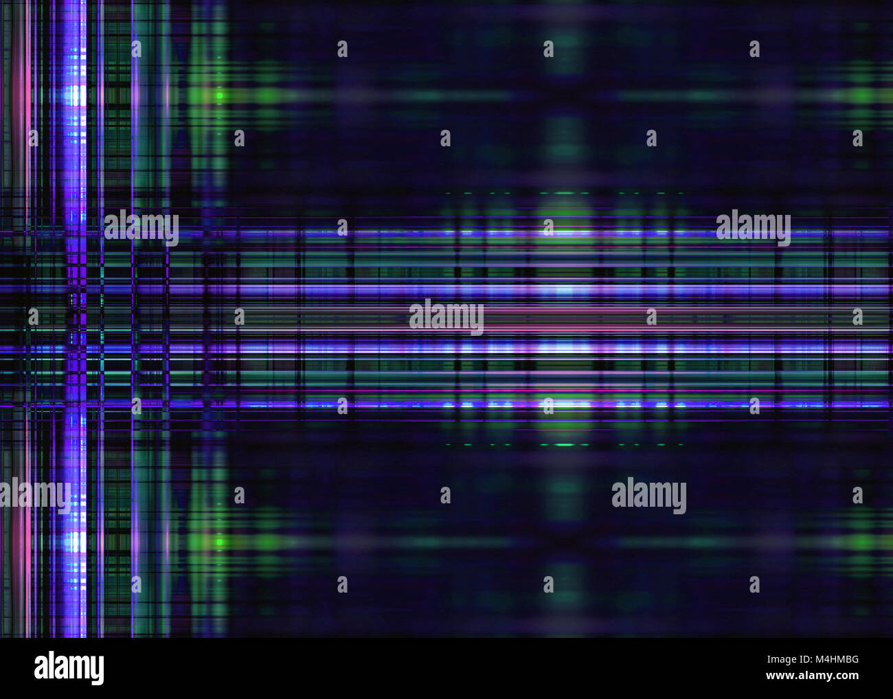 Les sentiers de la lumière bleue Banque D'Images