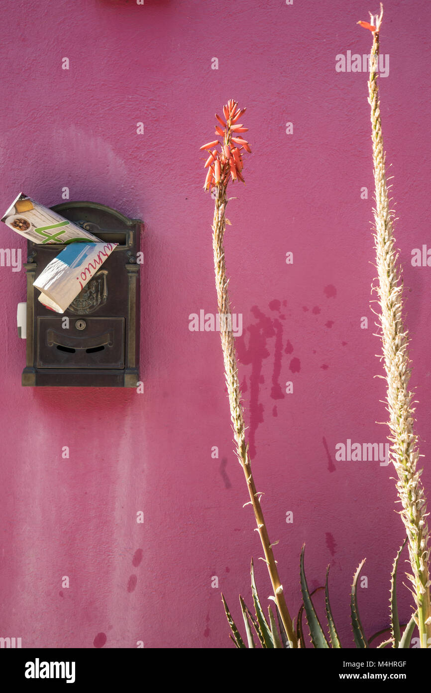 Dans Fassads colorés en Sardegna Bosa Banque D'Images