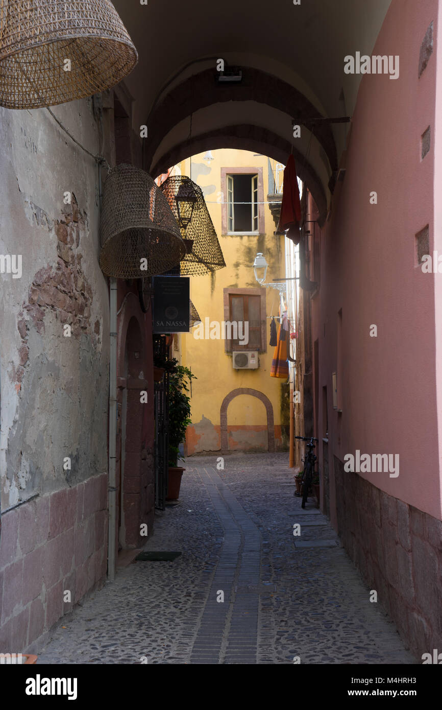 Bosa en Sardaigne Banque D'Images