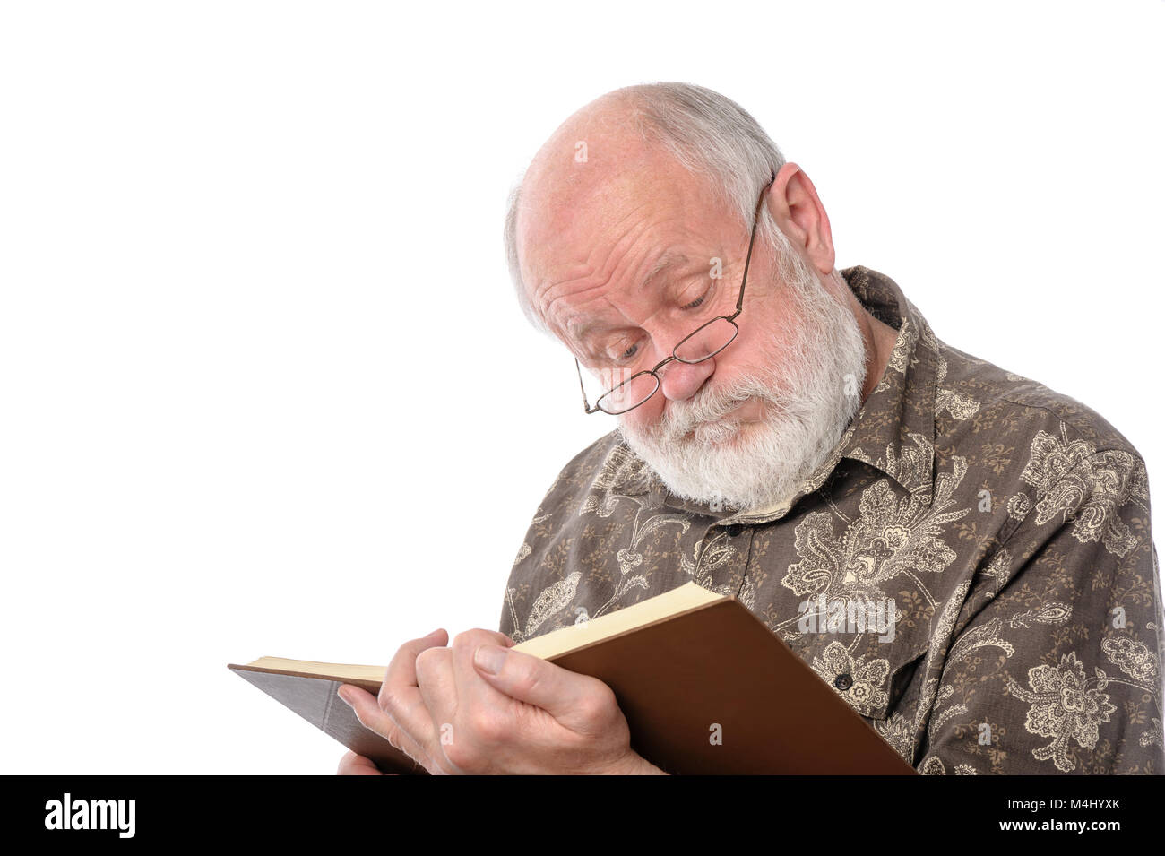 Man souriant isolated on white Banque D'Images