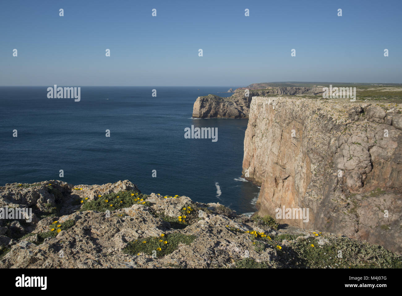 ALGARVE PORTUGAL SAGRES CABO DE SAO VICENTE Banque D'Images