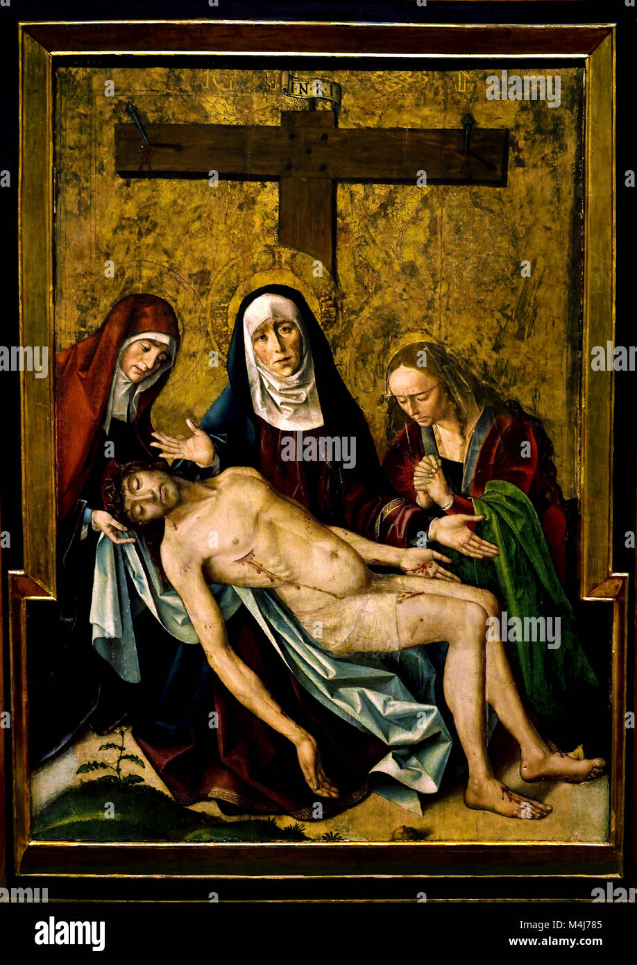 Pieta 1480 par Pedro Berruguete 1450-1504 , l'Espagne, l'espagnol Banque D'Images