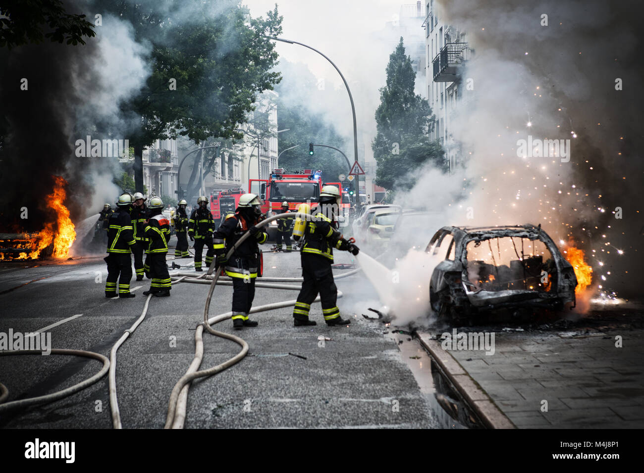 G20 à Hambourg Banque D'Images