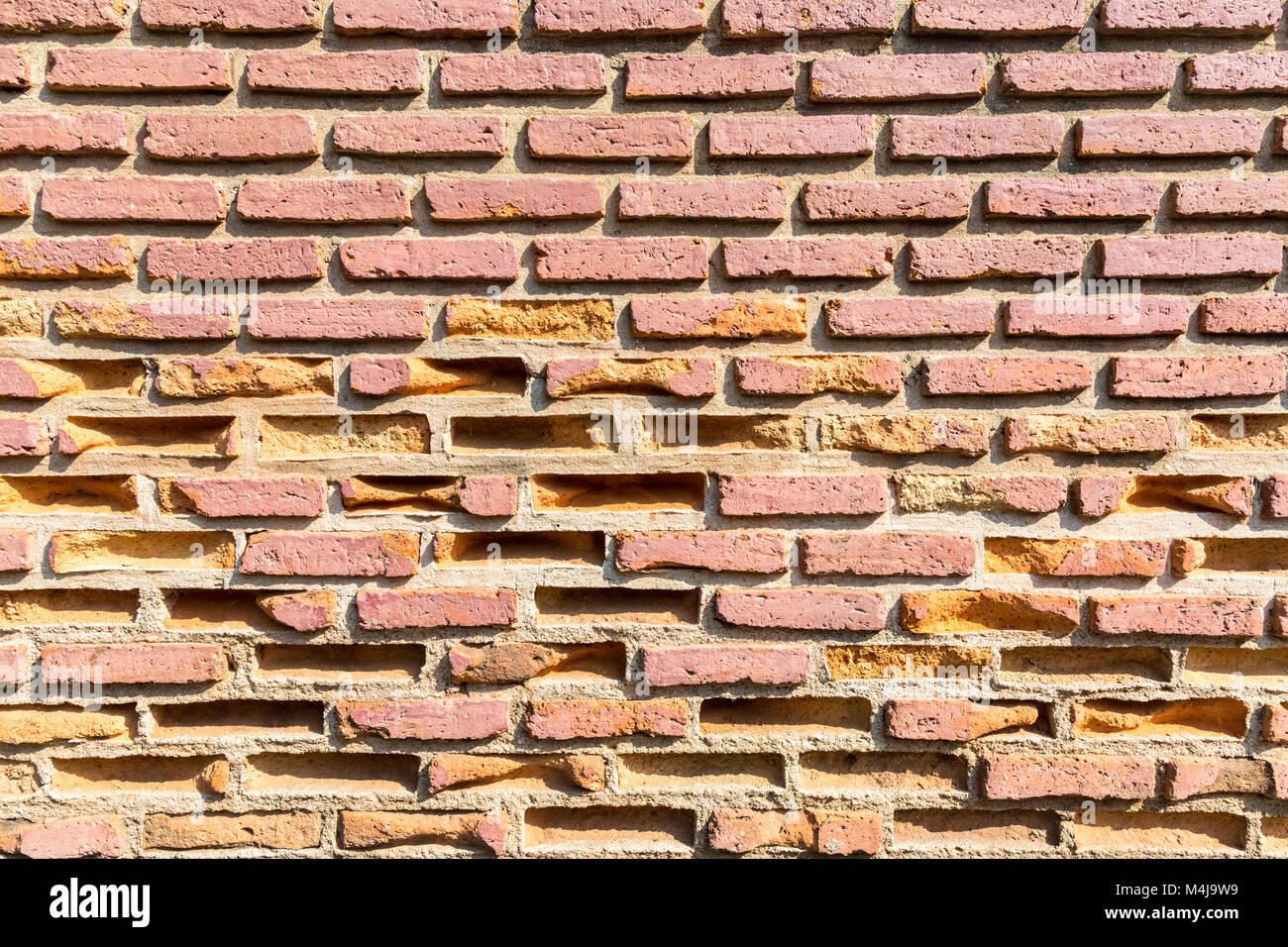 Les murs en briques anciennes closeup Banque D'Images