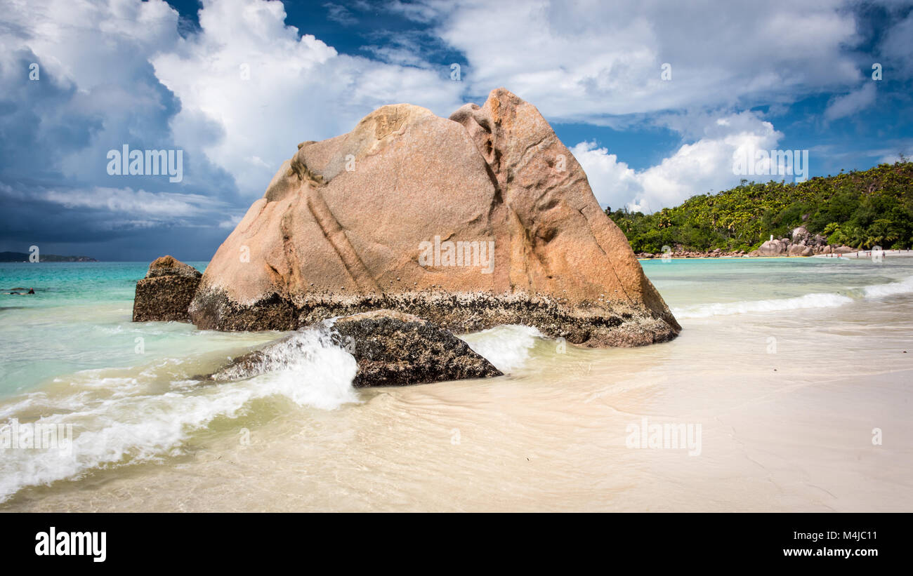 Anse Lazio, Praslin, Seychelles Banque D'Images