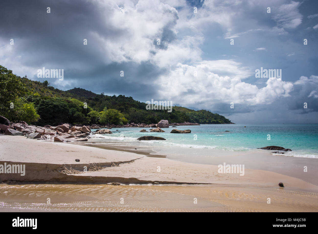 Anse Lazio, Praslin, Seychelles Banque D'Images