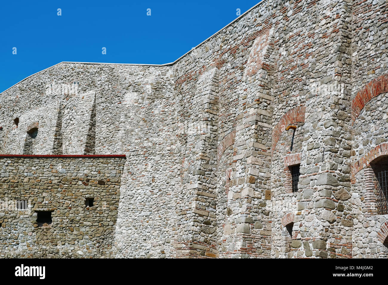 Fragment de mur de forteresse Banque D'Images