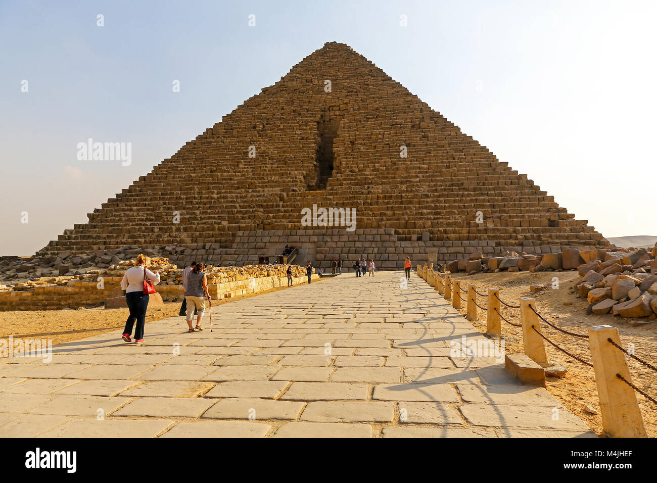 Pyramids, Giza, Egypte, Afrique du Nord Banque D'Images