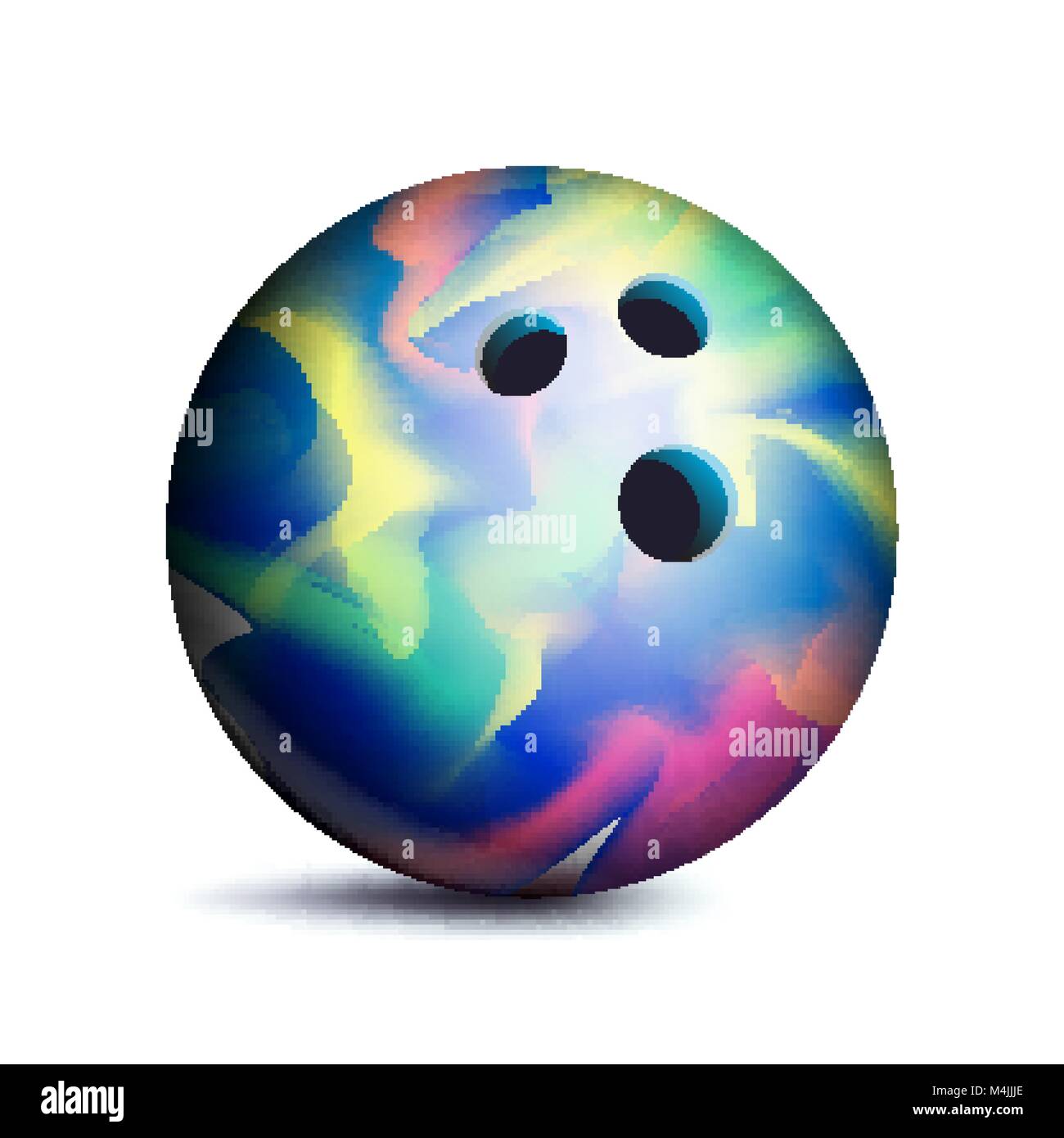 Boule de Bowling 3D Vector. Balle classique. Illustration Illustration de Vecteur