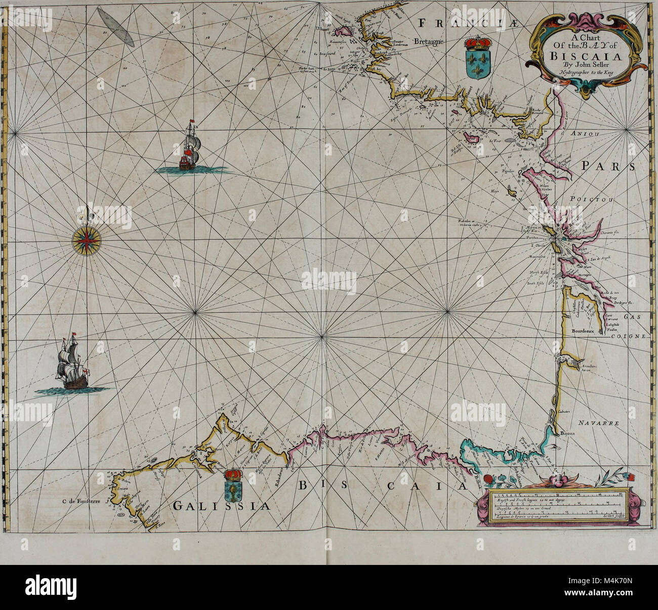 Atlas maritimus, ou un livre de cartes - Describeing les côtes de la mer des sables bitumineux roches promontoires capes hauts-fonds et les dangers des routes et rivières bayes ports ports, dans la plupart des régions du monde knowne. (14753443355) Banque D'Images